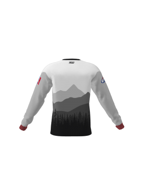 Podiumwear Unisex Silver Long Sleeve Tech Tee - New Fabric 2025!