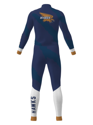 Podiumwear Unisex Silver Two-Piece Race Suit