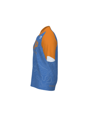 Podiumwear Men's Silver Short Sleeve MTB Jersey - New Fabric 2025!