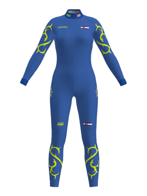 Podiumwear Women's Gold One-Piece Race Suit