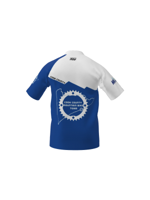 Podiumwear Men's Silver Short Sleeve MTB Jersey - New Fabric 2025!