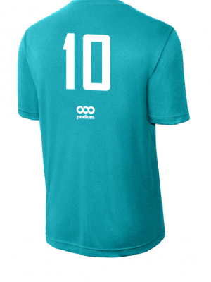 Podiumwear Men's 100% Poly Performance T-Shirt with Print