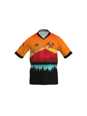 Podiumwear Men's Silver Short Sleeve MTB Jersey - New Fabric 2025!