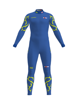 Podiumwear Unisex Gold One-Piece Race Suit