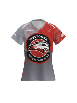 Podiumwear Women's Silver Short Sleeve MTB Jersey - NEW FABRIC 2025!