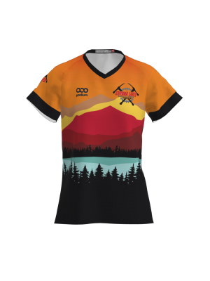 Podiumwear Women's Silver Short Sleeve MTB Jersey - NEW FABRIC 2025!