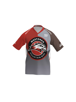 Podiumwear Men's Silver Short Sleeve MTB Jersey - New Fabric 2025!