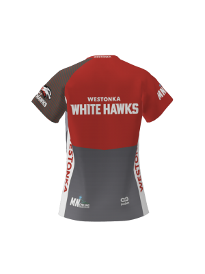 Podiumwear Women's Silver Short Sleeve MTB Jersey - NEW FABRIC 2025!