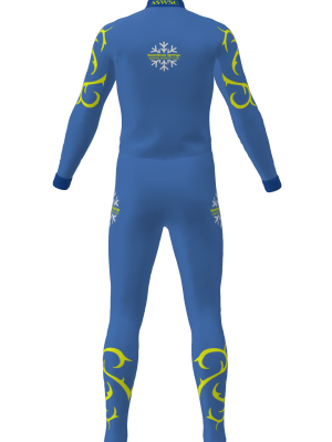 Podiumwear Unisex Silver Two-Piece Race Suit