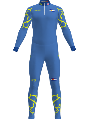 Podiumwear Unisex Silver Two-Piece Race Suit