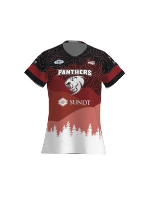 Podiumwear Women's Silver Short Sleeve MTB Jersey - NEW FABRIC 2025!