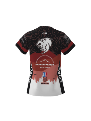 Podiumwear Women's Silver Short Sleeve MTB Jersey - NEW FABRIC 2025!