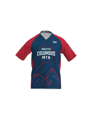 Podiumwear Men's Silver Short Sleeve MTB Jersey - New Fabric 2025!