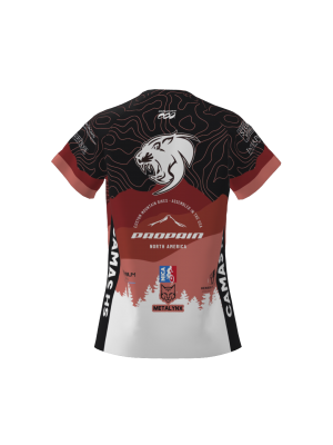Podiumwear Women's Silver Short Sleeve MTB Jersey - NEW FABRIC 2025!