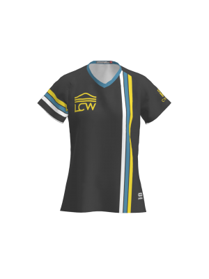 Podiumwear Women's Silver Short Sleeve MTB Jersey - NEW FABRIC 2025!