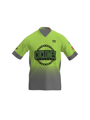 Podiumwear Men's Silver Short Sleeve MTB Jersey - New Fabric 2025!
