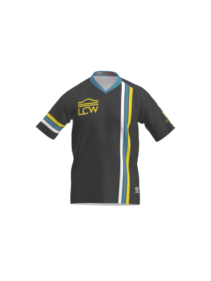 Podiumwear Men's Silver Short Sleeve MTB Jersey - New Fabric 2025!
