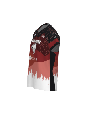 Podiumwear Women's Silver Short Sleeve MTB Jersey - NEW FABRIC 2025!