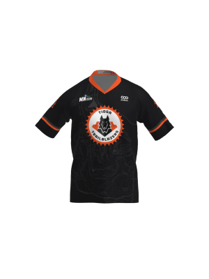 Podiumwear Men's Silver Short Sleeve MTB Jersey - New Fabric 2025!