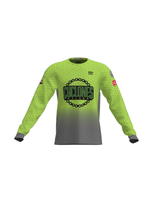 Podiumwear Unisex Silver Long Sleeve Tech Tee - New Fabric 2025!