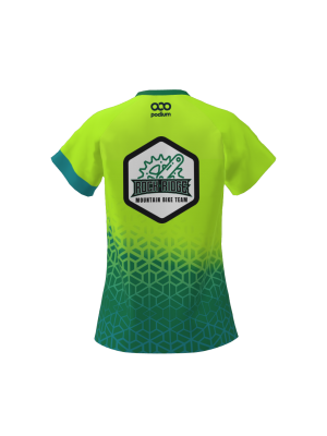 Podiumwear Women's Silver Short Sleeve MTB Jersey - NEW FABRIC 2025!