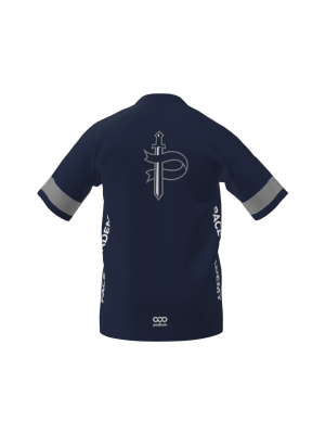 Podiumwear Men's Silver Short Sleeve MTB Jersey - New Fabric 2025!