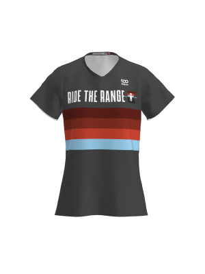 Podiumwear Women's Silver Short Sleeve MTB Jersey - NEW FABRIC 2025!
