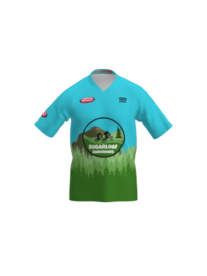 Podiumwear Men's Silver Short Sleeve MTB Jersey - New Fabric 2025!