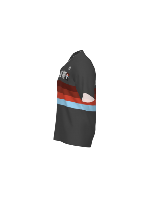 Podiumwear Men's Silver Short Sleeve MTB Jersey - New Fabric 2025!