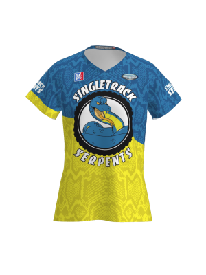 Podiumwear Women's Silver Short Sleeve MTB Jersey - NEW FABRIC 2025!