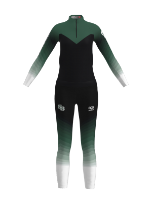 Podiumwear Women's Gold Two-Piece Race Suit
