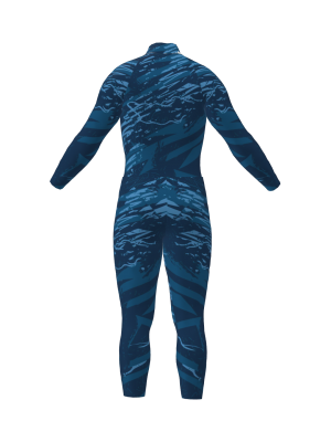 Podiumwear Nordic Child's Two-Piece Race Suit (Nordic Skiing) Back View