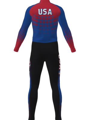 Podiumwear Unisex Silver Two-Piece Race Suit