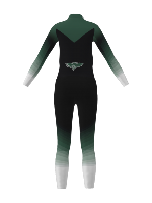 Podiumwear Women's Gold Two-Piece Race Suit