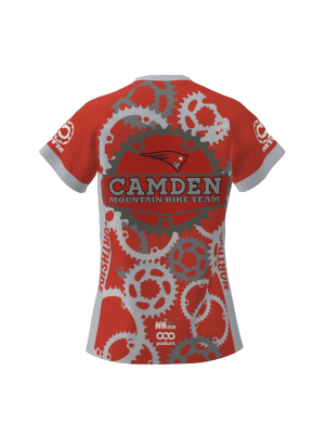 Podiumwear Women's Silver Short Sleeve MTB Jersey - NEW FABRIC 2025!