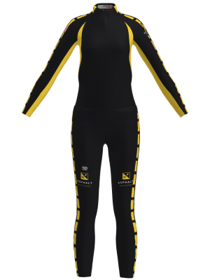 Podiumwear Women's Gold Two-Piece Race Suit