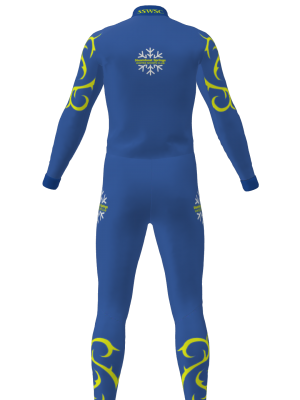 Podiumwear Unisex Silver Two-Piece Race Suit