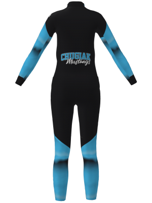 Podiumwear Women's Gold Two-Piece Race Suit