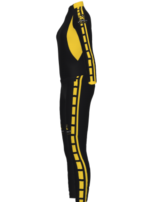 Podiumwear Women's Gold Two-Piece Race Suit