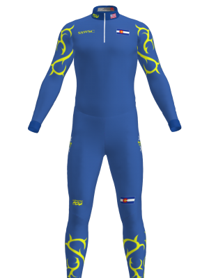 Podiumwear Unisex Silver Two-Piece Race Suit