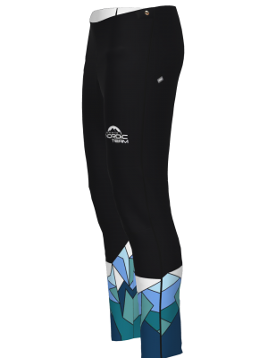 Podiumwear Unisex Gold Warm Up Pants (Nordic Skiing) Side View