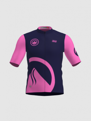 Podiumwear Men's Gold Full Zip Jersey (Cycling) Front View