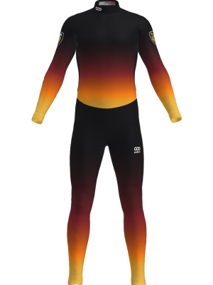 Podiumwear Unisex Silver Two-Piece Race Suit