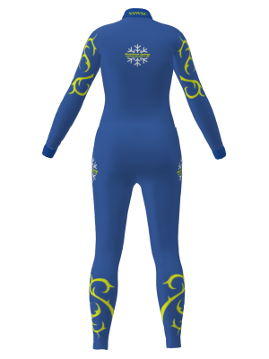 Podiumwear Women's Silver Two-Piece Race Suit