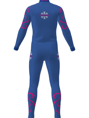 Podiumwear Unisex Silver Two-Piece Race Suit