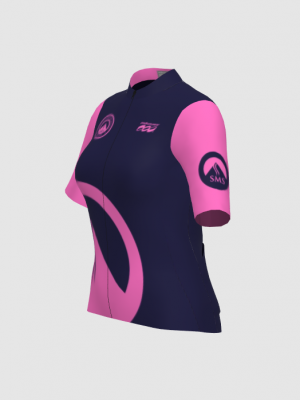 Podiumwear Women's Gold Full Zip Jersey (Cycling) Side View