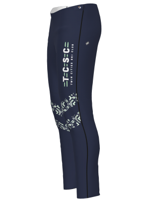 Podiumwear Unisex Gold Warm Up Pants (Nordic Skiing) Side View