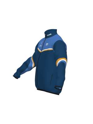 Podiumwear Silver Jacket - NEW 2026 (Nordic Skiing) Side View