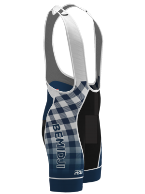 Podiumwear Men's Silver Bibs (Cycling) Side View