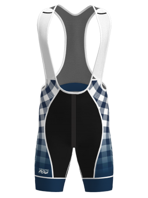 Podiumwear Men's Silver Bibs (Cycling) Front View